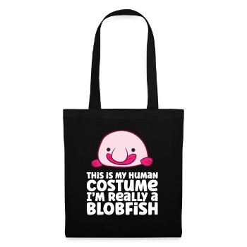 C’est mon costume humain, je suis vraiment un blobfish - Sac en tissu - noir - Devant