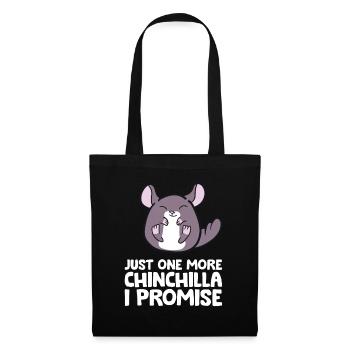 Juste un chinchilla de plus que je promets Pet - Sac en tissu - noir - Devant
