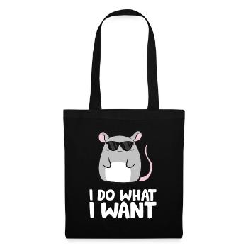 Mice I Do What I Want Rat Mouse - Tote Bag - black - Front