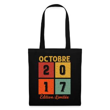 Octobre 2017 Vintage - Sac en tissu - noir - Devant