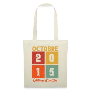 Octobre 2015 Vintage - Sac en tissu - nature - Devant