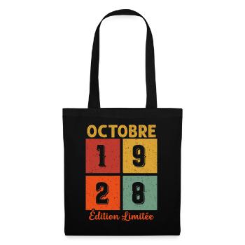 Octobre 1928 Édition limitée - Sac en tissu - noir - Devant