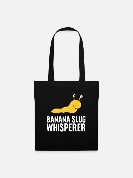 Bananenschneckenflüsterer - Stoffbeutel - Schwarz