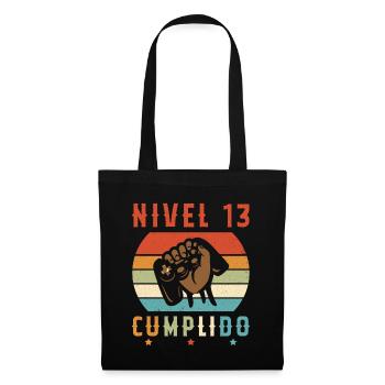 Niveau 13 complete - Sac en tissu - noir - Devant