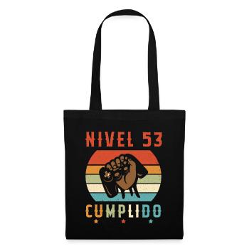 Niveau 53 complete - Sac en tissu - noir - Devant