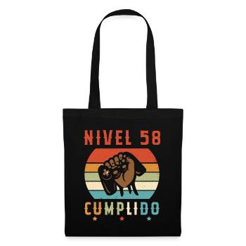 Niveau 58 complete - Sac en tissu - noir - Devant