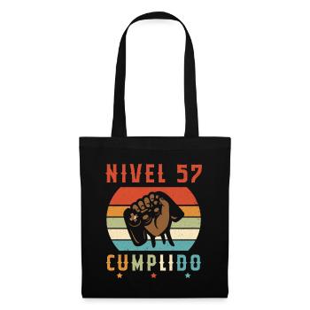 Niveau 57 complete - Sac en tissu - noir - Devant