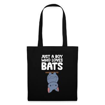 Juste un garçon qui aime les chauves-souris - Sac en tissu - noir - Devant