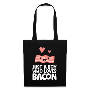 Just a Boy Who Loves Bacon - Tote Bag - black - Front