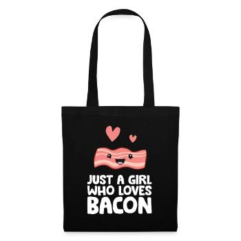 Just a Girl Who Loves Bacon - Tote Bag - black - Front