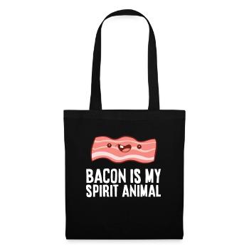 Bacon Is My Spirit Animal Funny Bacon - Tote Bag - black - Front