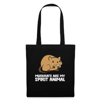 Les rats musqués sont mon animal d’âme - Sac en tissu - noir - Devant
