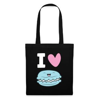 Macaron Lover I Love Macarons France Macaron - Tote Bag - black - Front
