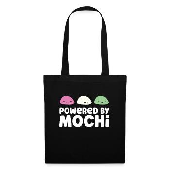 Powered by Mochi Japanisches Essen Kawaii Mochi - Stoffbeutel - Schwarz - Vorne