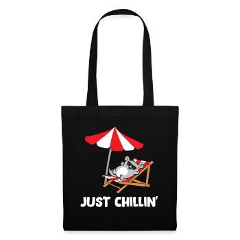 Cute Chinchillin Chinchilla Owner Funny Pet - Stoffbeutel - Schwarz - Vorne
