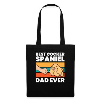 Best Cocker Spaniel Dad Ever - Tote Bag - black - Front