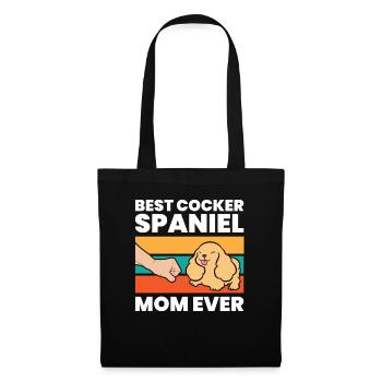 Meilleure maman Cocker Spaniel de tous les temps - Sac en tissu - noir - Devant