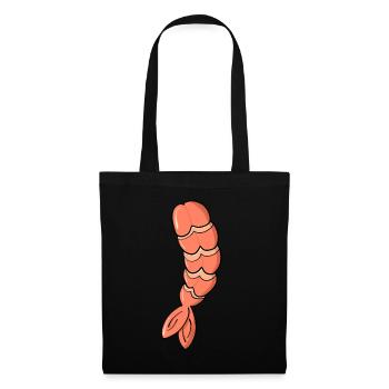 Sushi Shrimp Halloween Kostüm Sushi Liebhaber - Stoffbeutel - Schwarz - Vorne