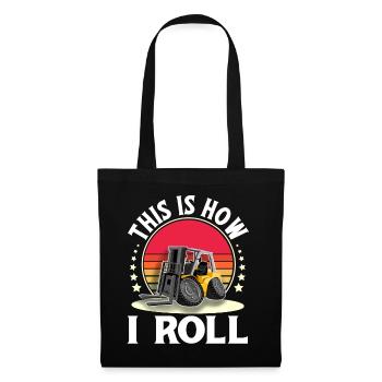 Forklift Driver Forklift Warehouseman - Tote Bag - black - Front