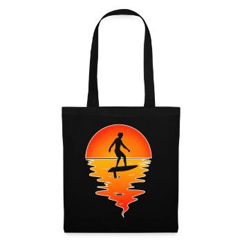 Hydrofoil Surfing Surf Surfer Hydrofoil Surfen - Tote Bag - black - Front