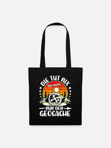 Geocaching Geocacher Geocache - Stoffbeutel - Schwarz