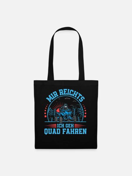 Quad ATV Offroad Quadfahrer - Stoffbeutel - Schwarz