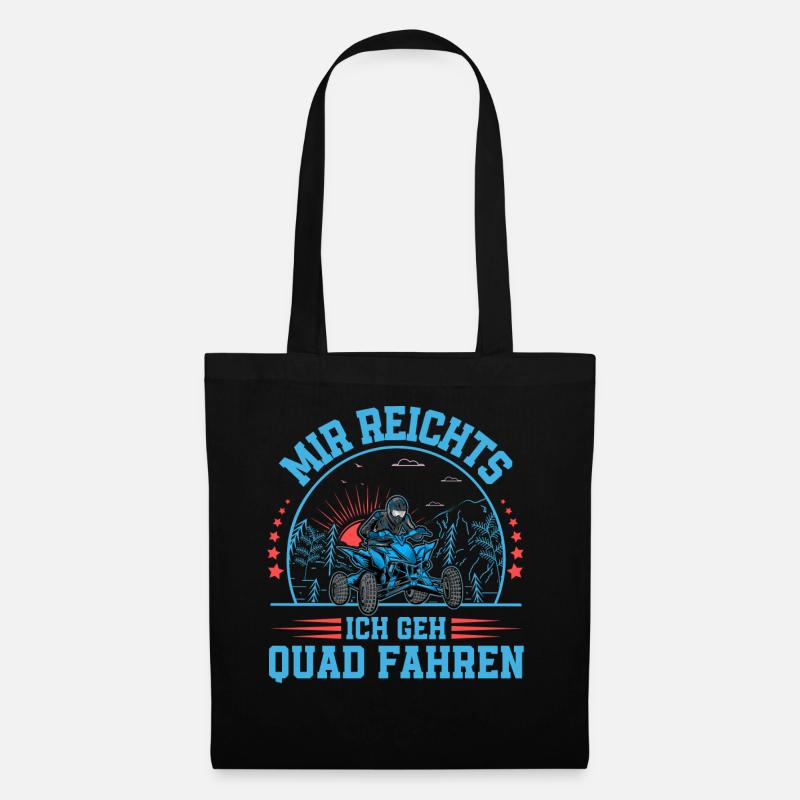 Quad ATV Offroad Quadfahrer - Stoffbeutel - Schwarz