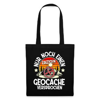 Geocaching Geocacher Geocache - Stoffbeutel - Schwarz - Vorne