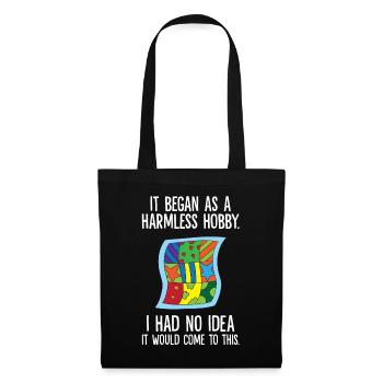 It Began As A Harmless Hobby Sewing Quilting - Tote Bag - black - Front