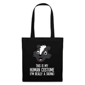C’est mon costume humain, je suis vraiment une mouffette - Sac en tissu - noir - Devant