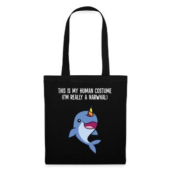 C’est mon costume humain je suis vraiment - Sac en tissu - noir - Devant