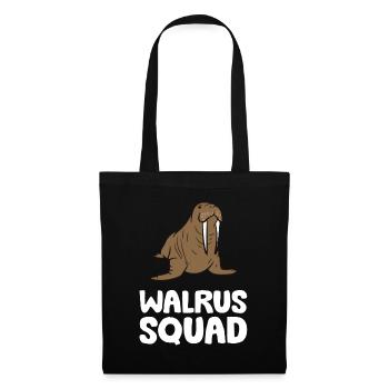 Walrus Squad Ocean Animal Funny Walrus Squad - Tote Bag - black - Front