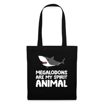 Les mégalodons sont mon animal d’âme Megalodon shark - Sac en tissu - noir - Devant