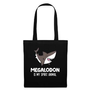 Megalodon est mon âme animale Cuter - Sac en tissu - noir - Devant