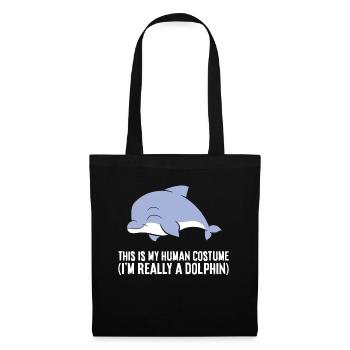 C’est mon costume humain je suis vraiment - Sac en tissu - noir - Devant