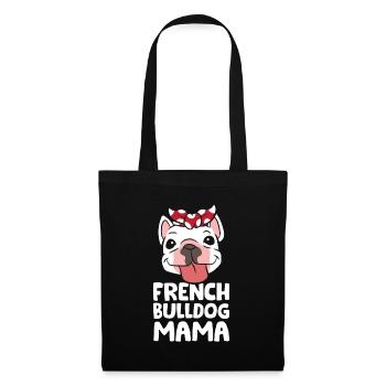 Frenchie Mom French Bulldog Dog French Bulldog - Tote Bag - black - Front