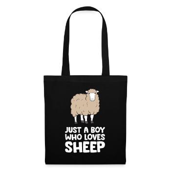 Just a Boy Who Loves Sheep Sheep Farm Animal - Tote Bag - black - Front