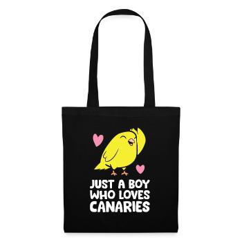 Just a Boy Who Loves Canaries Cute Canary Bird - Tote Bag - black - Front