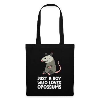 Just a Boy Who Loves Opossums - Tote Bag - black - Front
