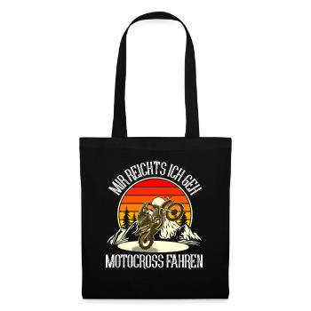 Motocross - Stoffbeutel - Schwarz - Vorne