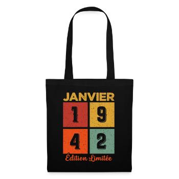 Janvier 1942 Édition limitée - Sac en tissu - noir - Devant