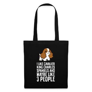J’aime cavalier King Charles Spaniels et peut-être 3 - Sac en tissu - noir - Devant