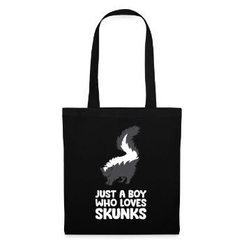 Juste un garçon qui aime les mouffettes - Sac en tissu - noir - Devant