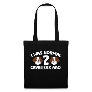I Was Normal 2 Cavaliers Ago Cavalier King - Tote Bag - black - Front