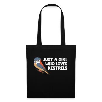 Just a Girl Who Loves Kestrels - Tote Bag - black - Front
