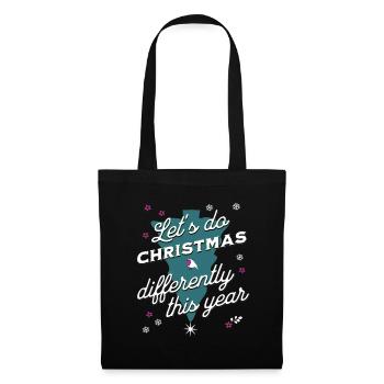 Let's do Christmas Differently This Year - Tote Bag - black - Front