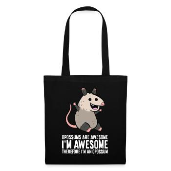 Les opossums sont géniaux Je suis génial donc je suis un - Sac en tissu - noir - Devant