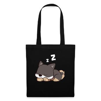 Shikoku Dog Sleeping Kochi-Ken Dog Japan Shikoku - Tote Bag - black - Front