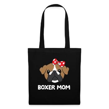 Boxer Mom Funny Boxer Dog Owner Mama - Tote Bag - black - Front
