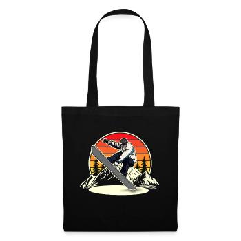 Snowboard Snowboarding Snowboarder - Tote Bag - black - Front